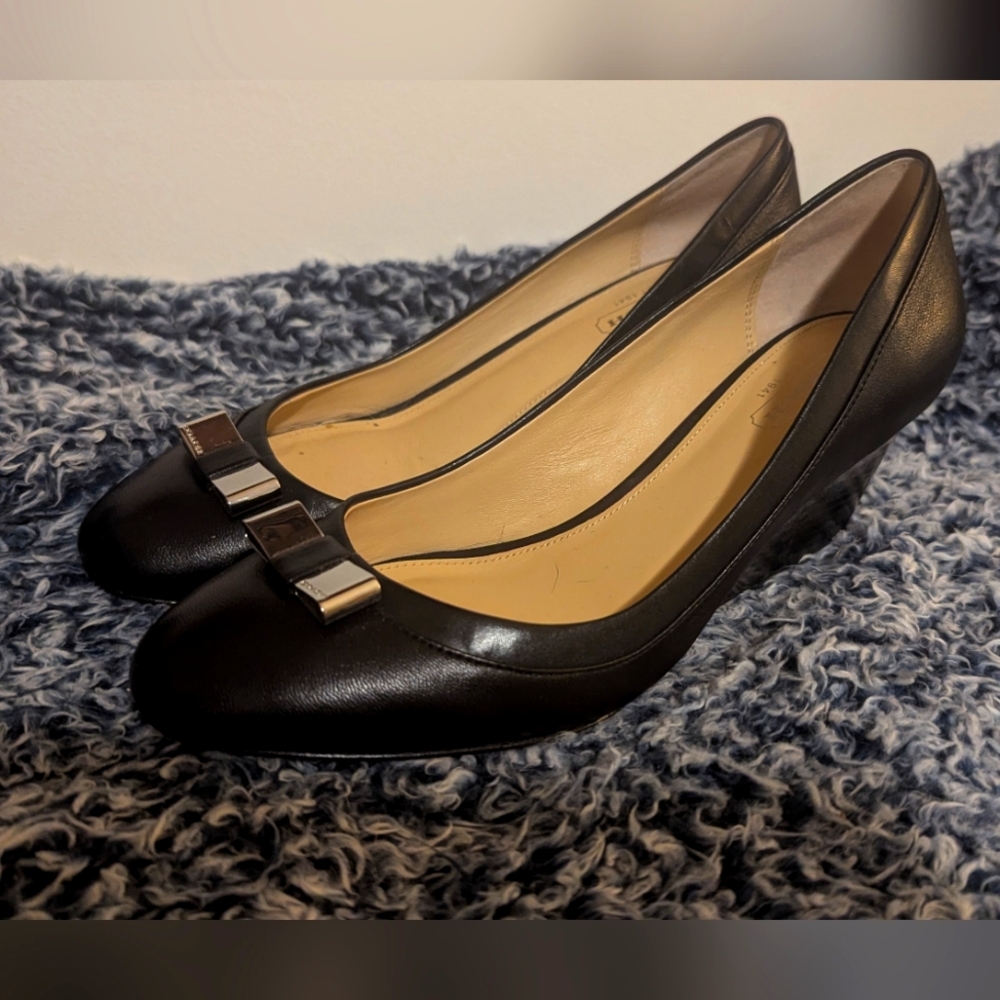 Coach Leather Wedges